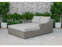 Pismo Outdoor Beige Wicker Sunbed