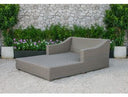 Pismo Outdoor Beige Wicker Sunbed