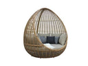 Cocoon - Outdoor Beige + Wicker Lounge Bed