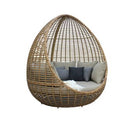 Cocoon Mini - Outdoor Beige + Wicker Lounge Bed
