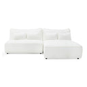 Racine - Modern White Fabric Modular Sectional Sofa