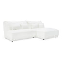 Racine - Modern White Fabric Modular Sectional Sofa