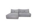 Racine - Modern Grey Fabric Modular Sectional Sofa