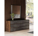 Lamont + Rado - Modern Beige Fabric + Walnut 4-Piece Bedroom Set