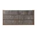 Lamont + Rado - Modern Beige Fabric + Walnut 4-Piece Bedroom Set
