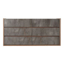 Rado Modern Walnut & Stucco Dresser