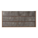 Rado Modern Walnut & Stucco Dresser