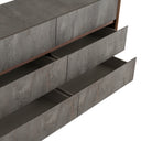 Rado Modern Walnut & Stucco Dresser