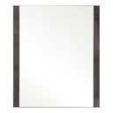 Rado Modern Walnut & Stucco Mirror