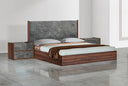 Rado - Modern Walnut & Volcanic Slate Bed
