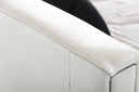 Queen Ramona Modern White Leatherette Bed