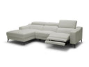 Monte Carlo - Italian Modern Grey Leather LAF Sectional Sofa