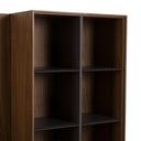 Raskin - Contemporary Walnut Entertainment Center w/ LED Lighting
