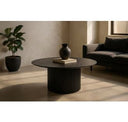 Bowie - Mid-Century Modern Black Oak + Brass TV Stand