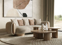Raywood - Modern Multicolored Boucle Fabric + Ash Sofa