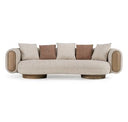 Raywood - Modern Multicolored Boucle Fabric + Ash Accent Chair