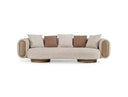 Raywood - Modern Multicolored Boucle Fabric + Ash Sofa