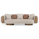 Raywood - Modern Multicolored Boucle Fabric + Ash Sofa