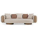 Raywood - Modern Multicolored Boucle Fabric + Ash Sofa