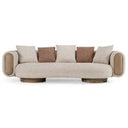 Raywood - Modern Multicolored Boucle Fabric + Ash Accent Chair
