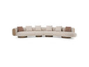 Raywood - Modern Multicolored Boucle Fabric + Ash Sectional Sofa