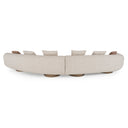 Raywood - Modern Multicolored Boucle Fabric + Ash Sectional Sofa