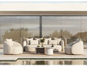 Tabarca - Outdoor Beige Fabric 4 Seat Sofa + 2 Chairs