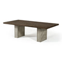 Renzo Modern Oak & Concrete 118" Dining Table