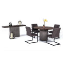 Renzo Modern Oak & Concrete 79" Dining Table