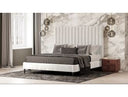 Hemlock - Contemporary White Fabric Bed