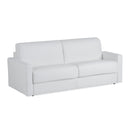 Revers - Italian Modern White Leather Queen Sofa bed