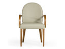 Falcon Mid-Century Walnut and Cream Dining Chair