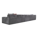 Rhonda - Modern Grey Fabric Modular Sectional Sofa