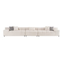 Rhonda - Modern Ivory Beige Fabric Modular Sectional Sofa
