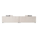 Rhonda - Modern Ivory Beige Fabric Modular Sectional Sofa