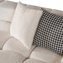 Rhonda - Modern Ivory Beige Fabric Modular Sectional Sofa