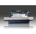 Rita Transitional Velour Fabric Bench
