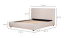 Luzon Queen Bed Light Grey
