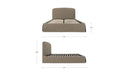 Joan King Storage Bed Light Taupe