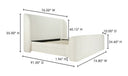 Sophia Queen Storage Bed Cream