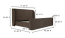 Sophia King Storage Bed Brown