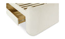 Sophia King Storage Bed Cream