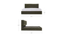 Sebastion King Storage Bed Green