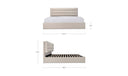 Sebastion Queen Storage Bed Cream
