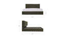 Sebastion Queen Storage Bed Green
