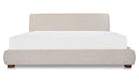 Beau King Storage Bed Speckled Light Grey
