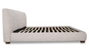 Beau Queen Storage Bed Speckled Light Grey