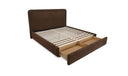 Simon Queen Storage Bed Brown