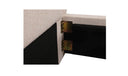 Simon Queen Storage Bed Flecked Beige