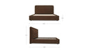 Simon King Storage Bed Brown